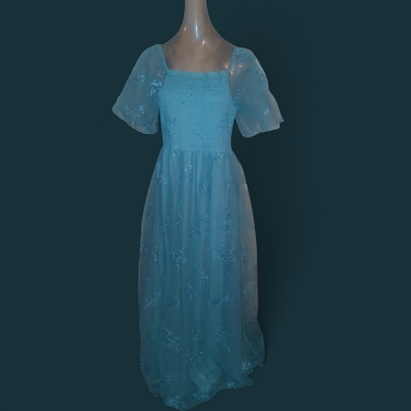 Baltic Born Cassandra tulle maxi dress XL sage - Picture 4 of 6